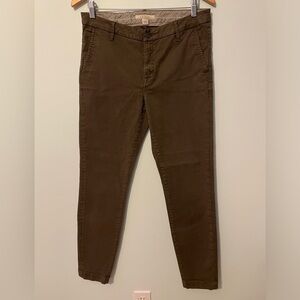 Joie Skinny Trouser Olive Green Size 30